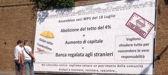 Mps apre a nuovi soci senza limiti 
