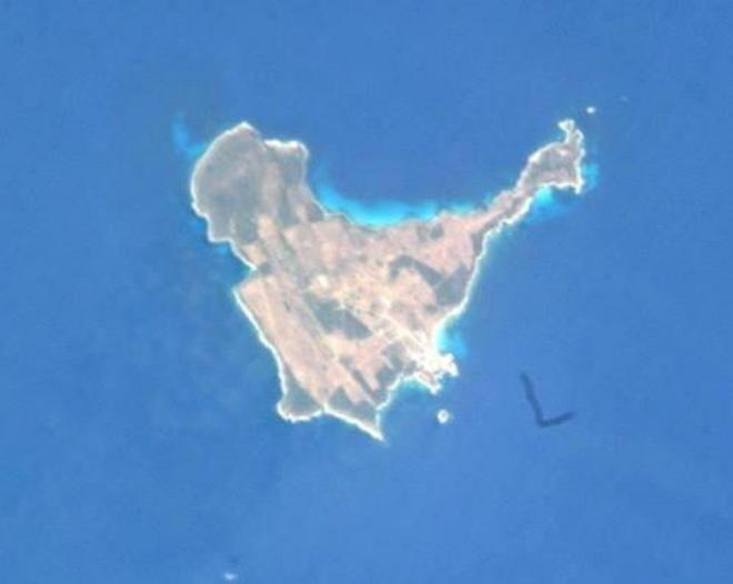 L’isola di Pianosa fotografata dallo spazio 