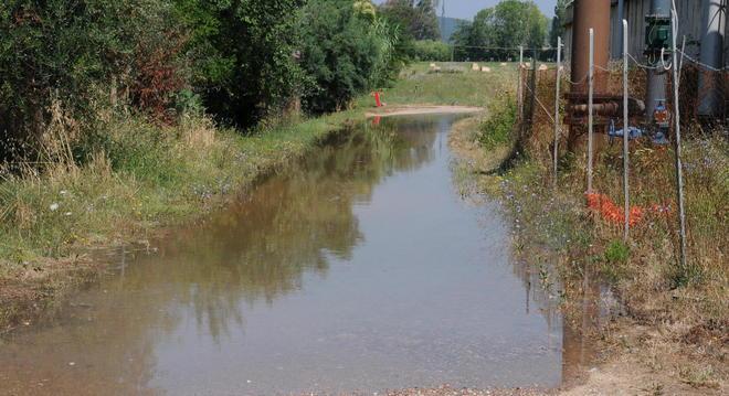 Sversamento di liquami dal depuratore 