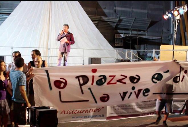 Spettacolo in piazza dei Cavalieri