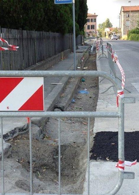 Aperto il cantiere per rendere più sicura via del Casalino