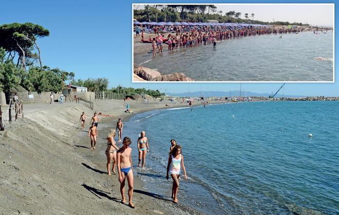 Il mare si è portato via un pezzo di spiaggia 