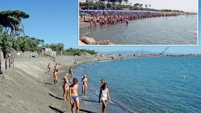 Il mare si è portato via un pezzo di spiaggia