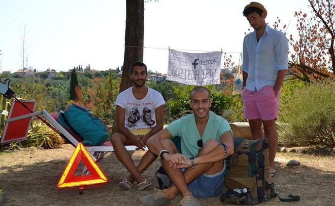 Ad Aversa con un camion bestiame 
