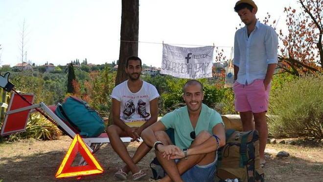 Ad Aversa con un camion bestiame