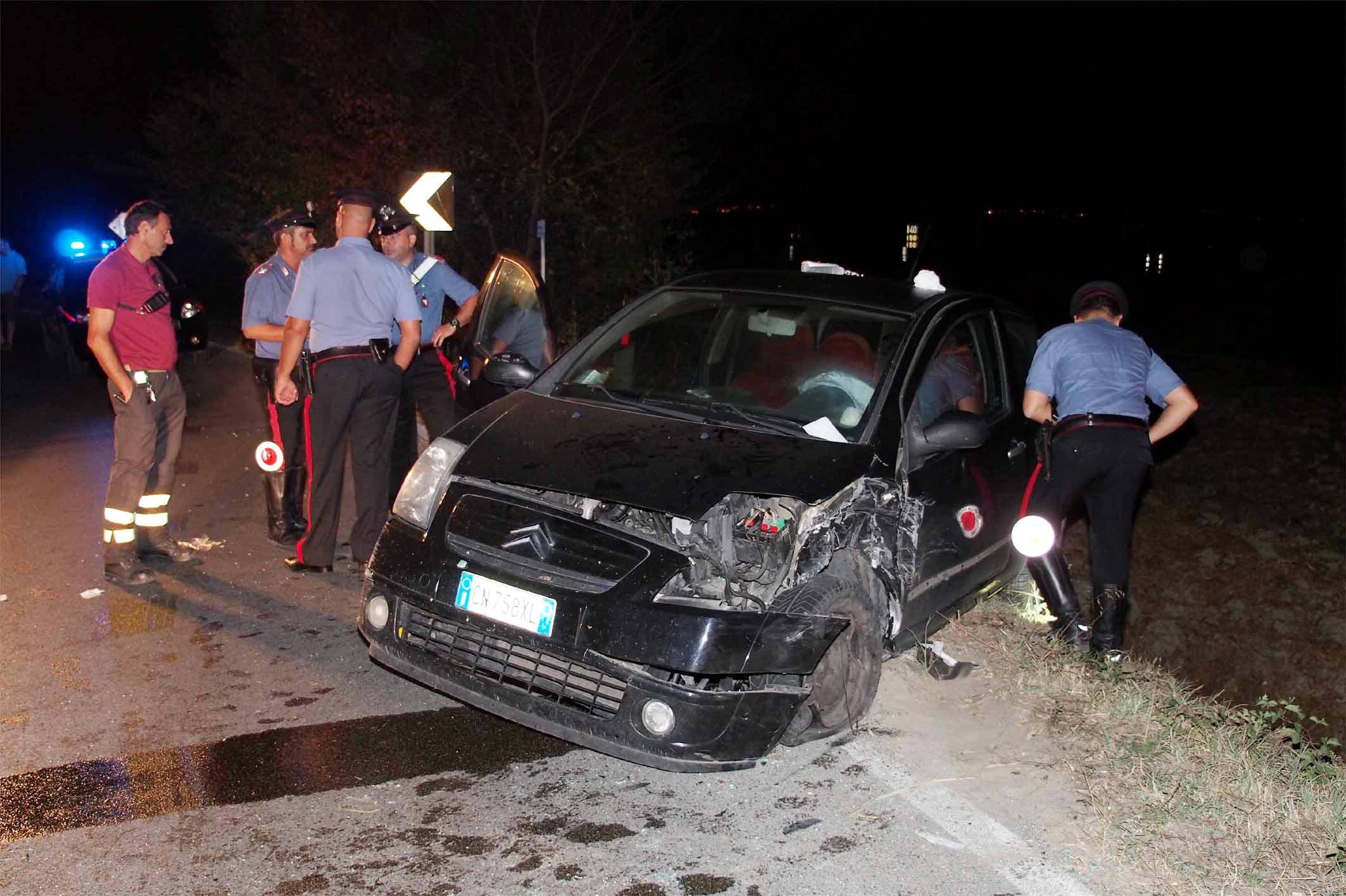 Scontro frontale sulla 429 a Cambiano: due feriti gravi 