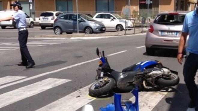 Scontro tra auto e moto a Vaiano