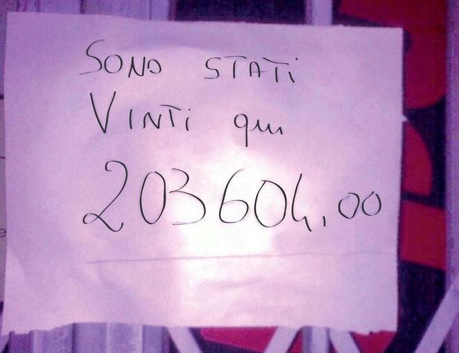 Lotto, maxivincita da oltre 203mila euro