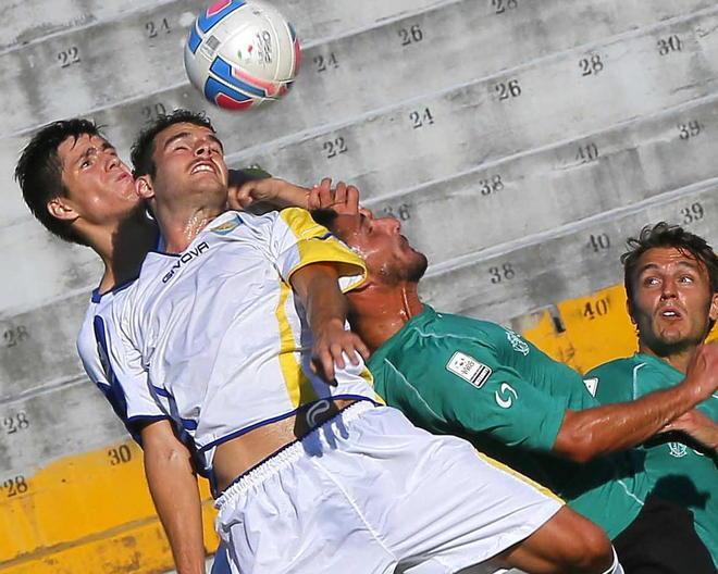 Tuttocuoio battuto (2-0) dalla Carrarese in Coppa Italia 