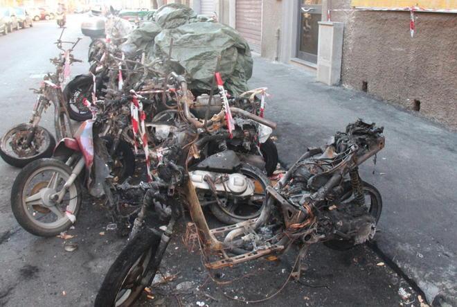 Moto bruciate, pagano i proprietari 
