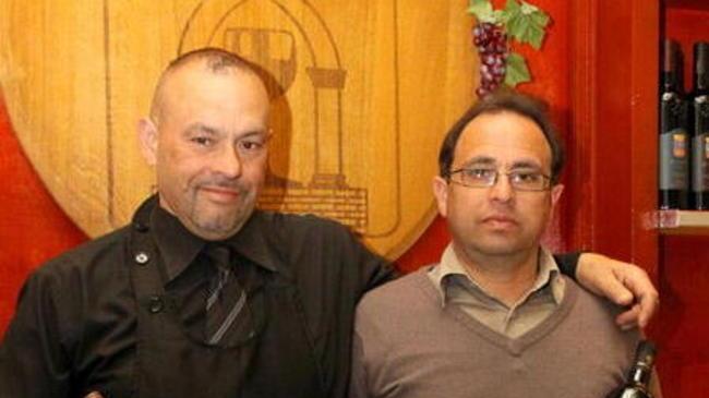 In alto i calici con le cantine Basile