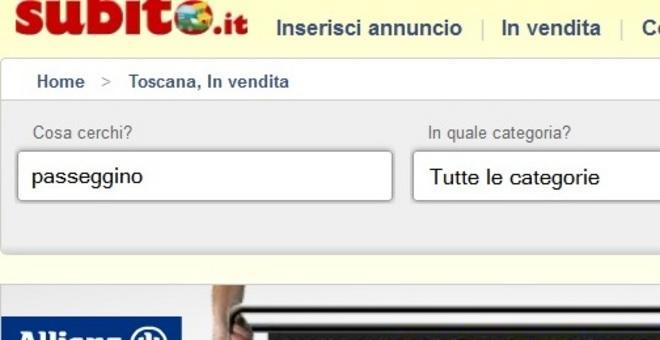 Rubano il passeggino e lo vendono online 
