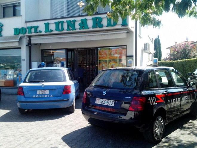 Rapinata la farmacia di S. Cassiano a Vico