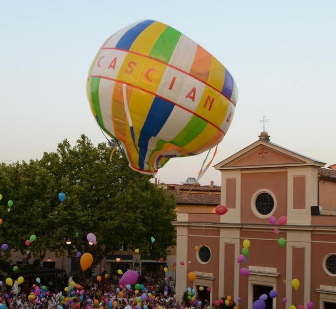 Mongolfiera in cielo