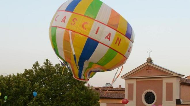 Mongolfiera in cielo