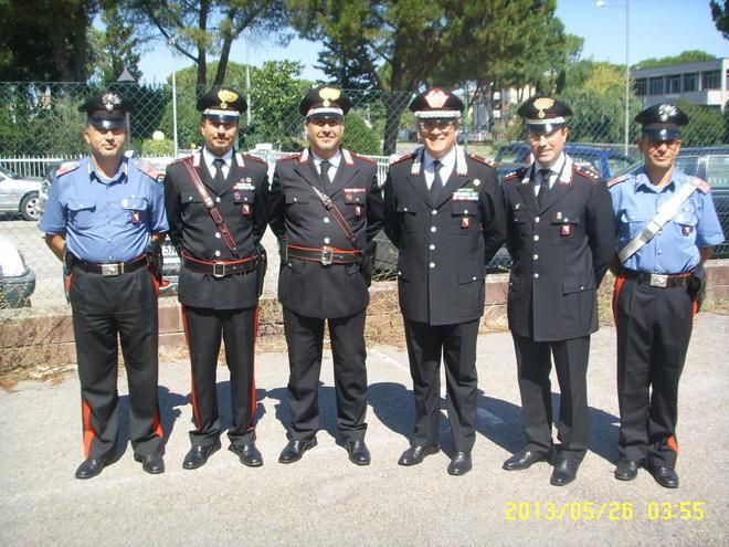 Generale dei carabinieri in visita all’area della nuova caserma 