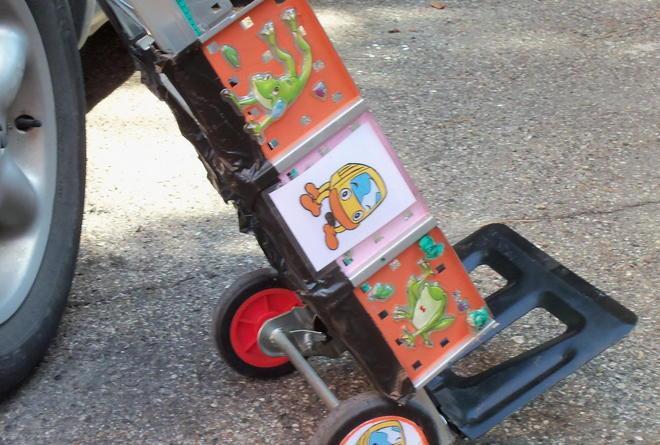Zaini pesanti? M’invento il carrettino