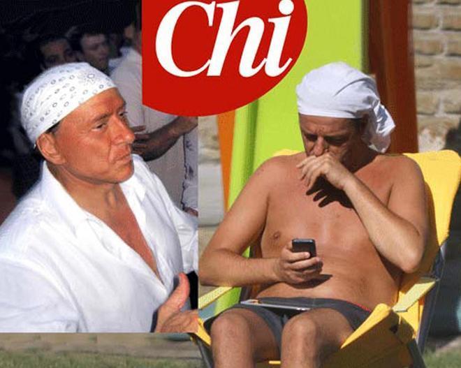 Renzi con la bandana come... Berlusconi 