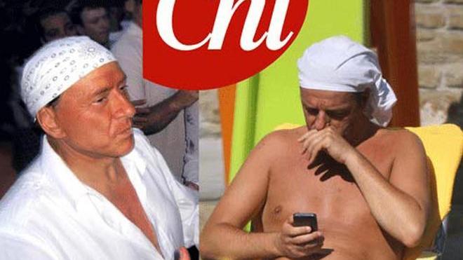 Renzi con la bandana come... Berlusconi