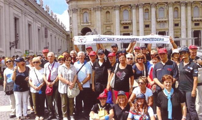 Gli ex carabinieri dal Papa