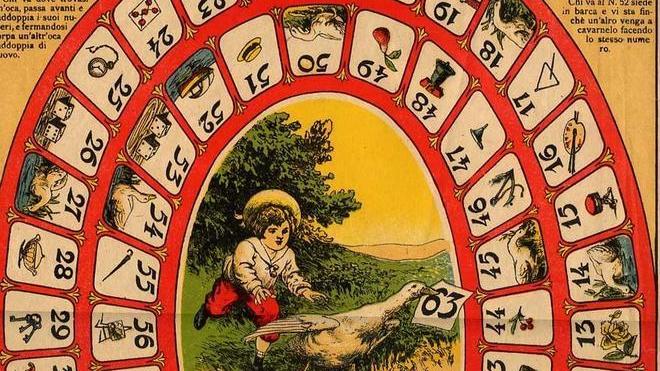 Bimbi al gioco dell’oca