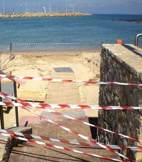 Riecco il canalone d’acqua nella spiaggia dello Scoglio Lungo
