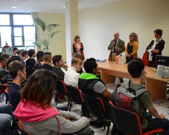 Le matricole dell’Ipsia accolte dall’assessore provinciale Celoni 
