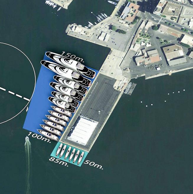 Ichnusa, ecco il molo dei maxi yacht 