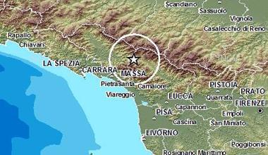 Terremoto di magnitudo 3 tra Lucca e Massa