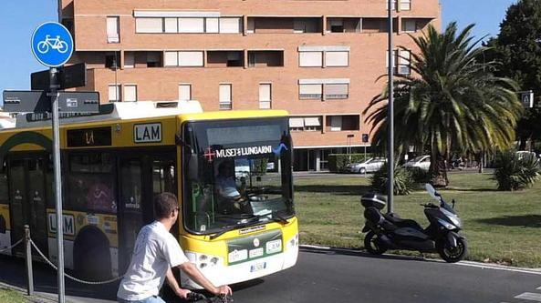 Dopo le strisce il nulla. E attenti al bus