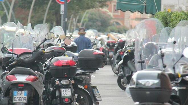 Motorini, stop alla sosta in “mezzo” al viale Nazario Sauro