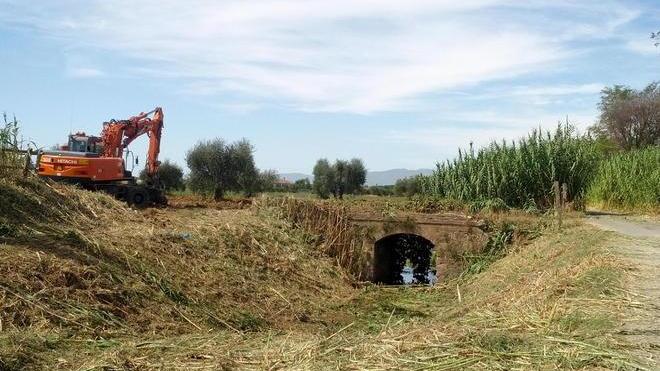 È iniziata la pulizia del fosso Beveraggio