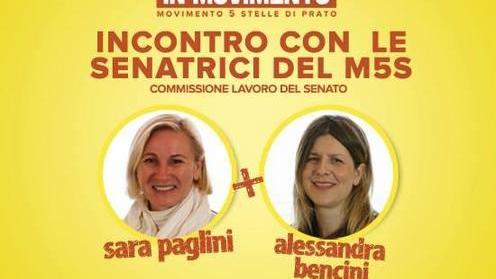 A Prato due senatrici M5S per parlare di lavoro