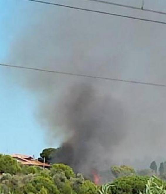 Fiamme vicino alle case, paura nel golfo 