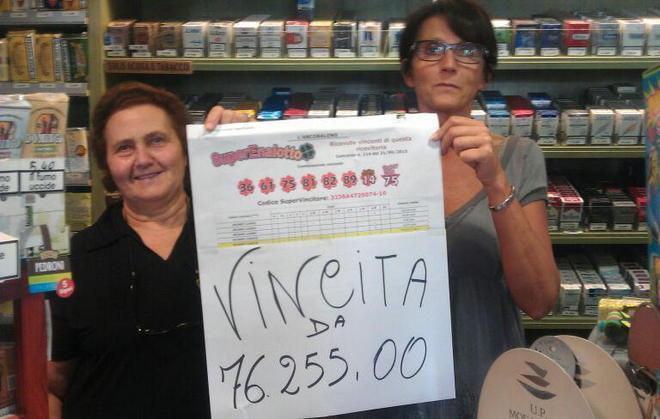 Superenalotto da 76mila euro 