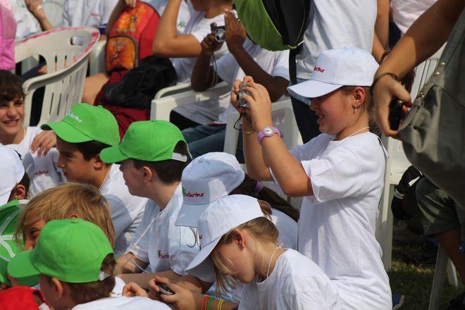 Duecento bambini per salutare i mondiali di ciclismo 
