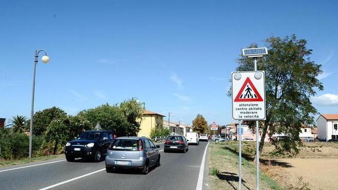 Installati due lampeggianti sulla Vecchia Aurelia