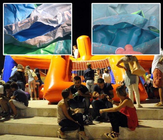 Vandali nel parco giochi a San Vincenzo 