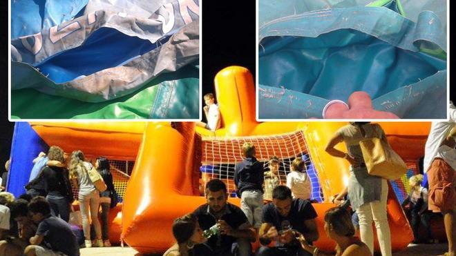 Vandali nel parco giochi a San Vincenzo