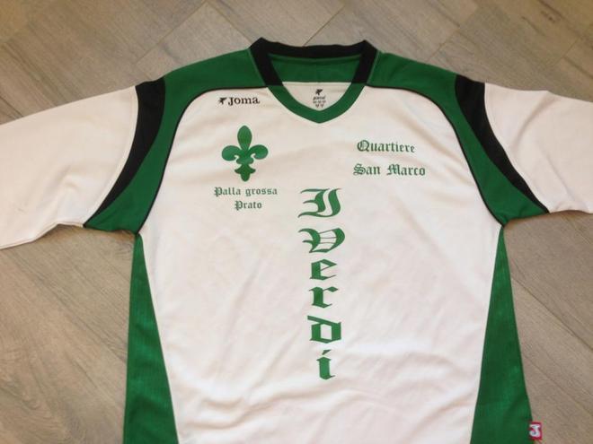 All’asta la maglia dell’alfiere dei verdi della Palla Grossa 