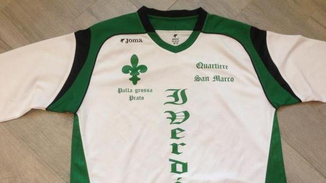 All’asta la maglia dell’alfiere dei verdi della Palla Grossa