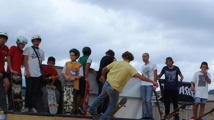 Lo spettacolo degli skaters alla Festa dello Sport