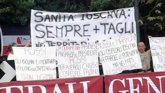 Striscioni delle “pettorine” a Fiesole