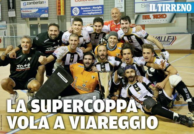 Hockey, con il Tirreno il poster del Cgc che ha conquistato la Supercoppa 