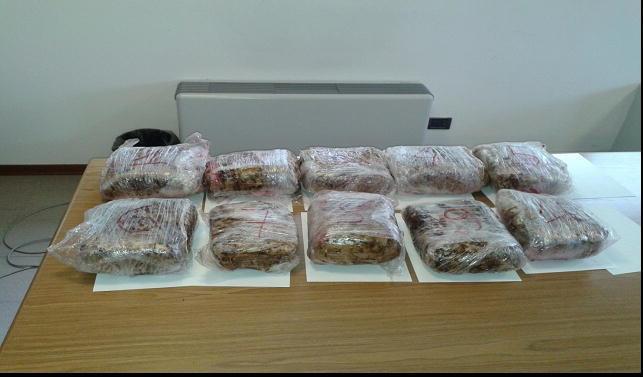 Sequestrati 11 chili di marijuana 