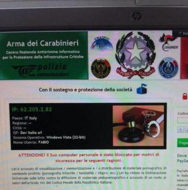 Il virus-truffa inviato anche ai cascinesi