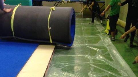 Allagata al palasport la palestra della Ginnastica