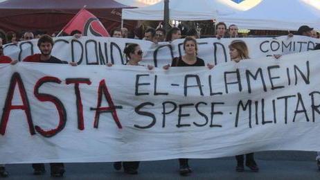 Corteo contro le spese militari e il ricordo di El Alamein