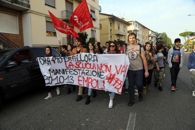 La protesta degli studenti s’accende a Empoli 