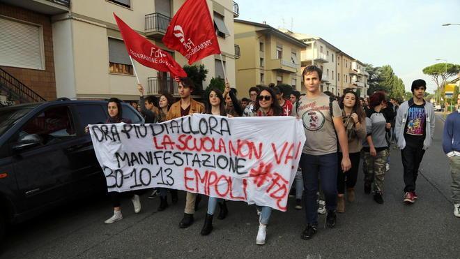 La protesta degli studenti s’accende a Empoli